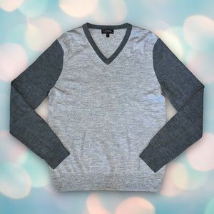 EXPRESS Men’s Gray Ultra Fine Merino Wool Sweater Size M